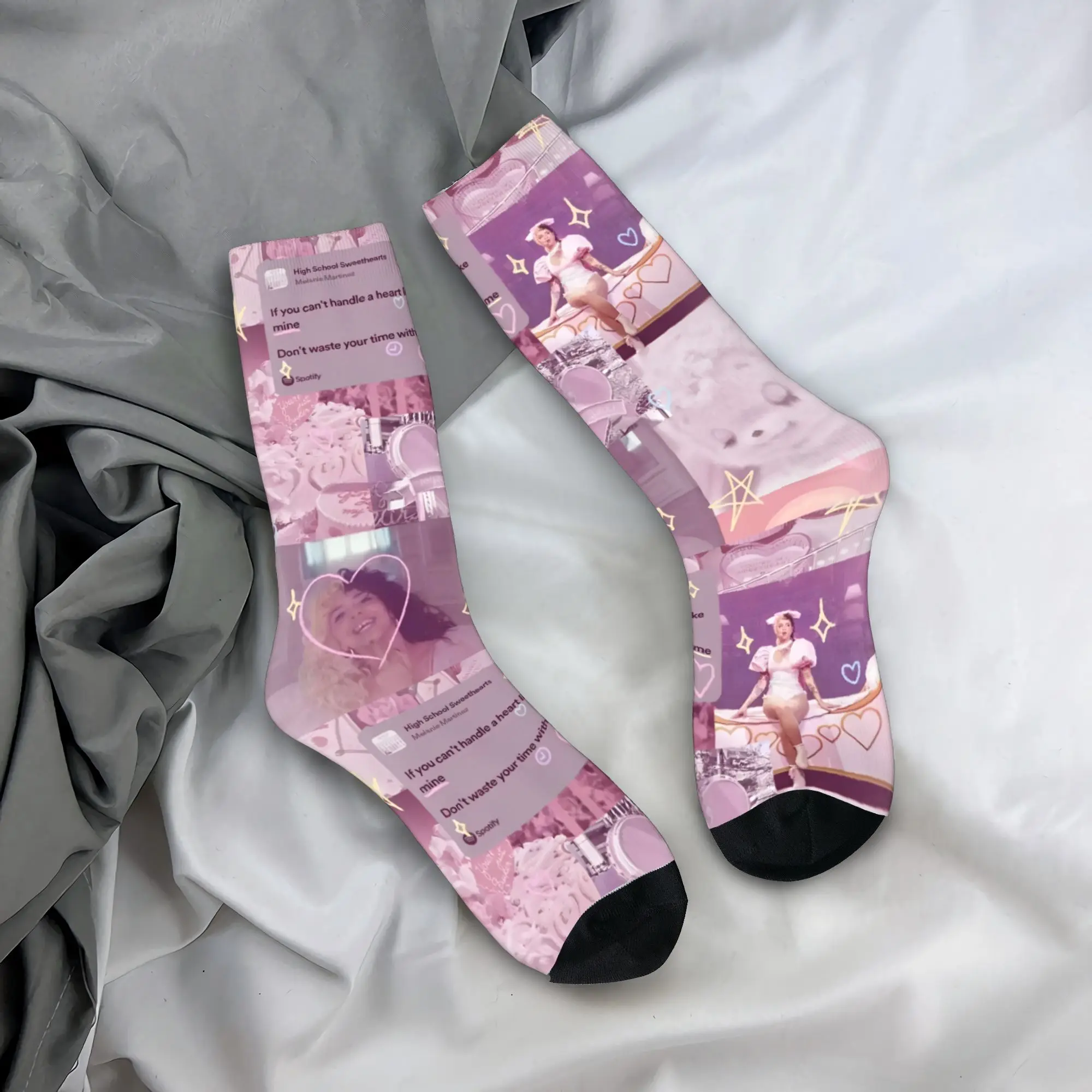 

Melanie Martinez Pattern Stockings Pattern Korean Socks Autumn Anti Slip Socks Unisex Men Running Comfortable Socks