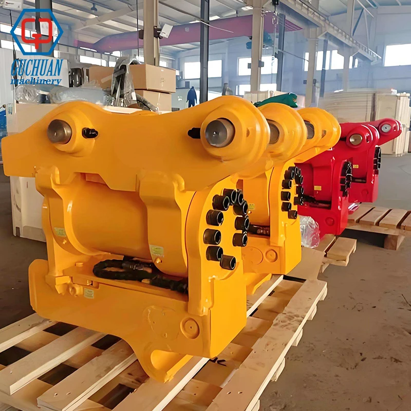 

Guchuan Odm/Oem Hydraulic Quick Coupler Excavator Tilt Rotator 180 Degree Tilting Quick Hitch For Backhoe Loader Digger