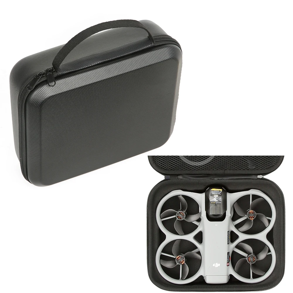 

Для DJI Avata: Прочный портативный кейс-сумка 360° с ручкой, ударопрочный/пылезащитный чехол из искусственной кожи с ремешком для переноски