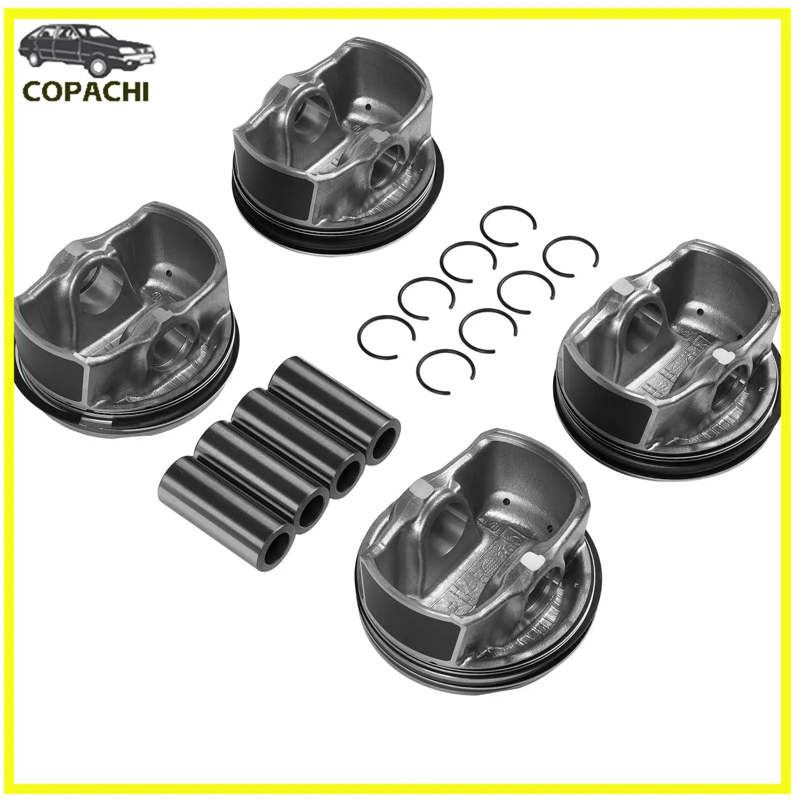 4pcs G4NB Engine Pistons&Rings Set 23041-2E100 For Hyundai Kia 2012-2017 G4NB Car Pistons Engine Accessories Replacement Parts