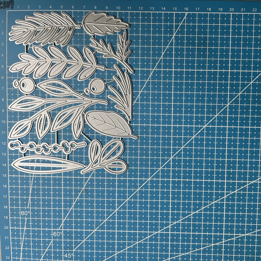 Lucky Goddess Metal Cutting Dies Christmas Sprigs Diy Scrapbooking Photo Album Decorative Embossing Paper Card Crafts