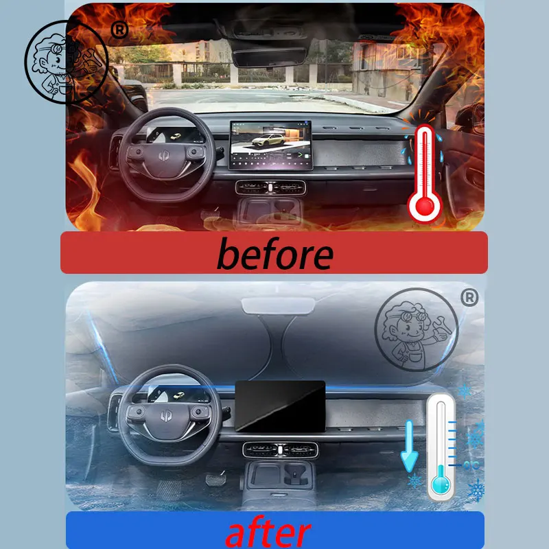 For Leapmotor B05 2026 2027 Car Windshield Sunshade Cover Anti UV ProtectionFoldable and easy to store Accessories