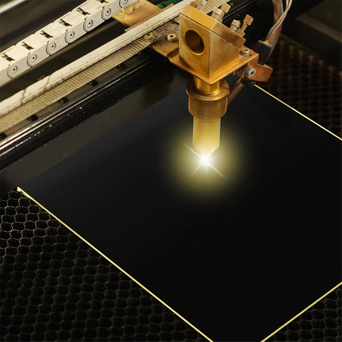 Trending Now 4 Sheets Laser Engraving Marking Paper, 15.35x10.63Inch Laser Color Engraving Paper (Black, 39x27cm)