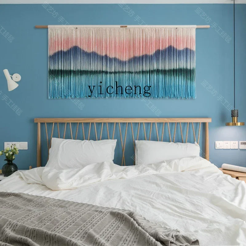 YFY Nordic Handwoven  Cotton Tapestry Living Room  Headboard Decoration  Soft Art Wall Tapestry