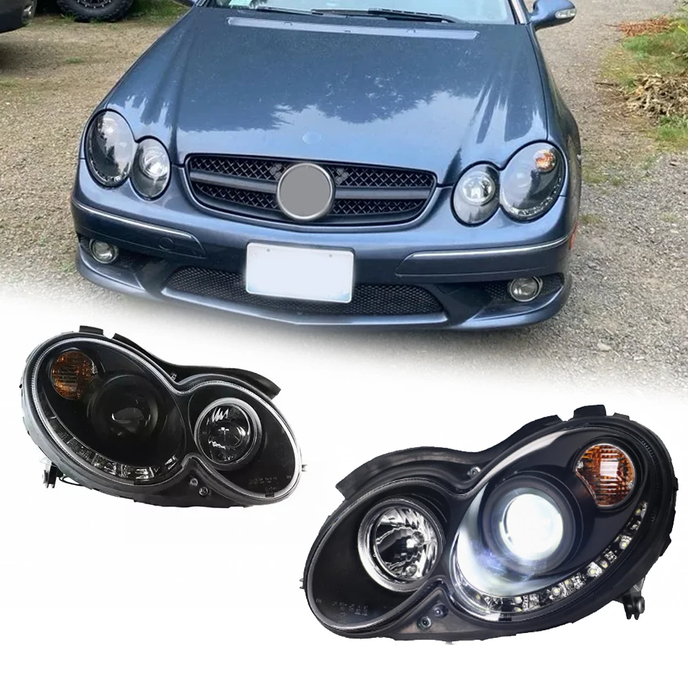 

LED HeadLights For Mercedes W209 04-09 EMARK New Style Led DRL Car Head Lamp Assembly Signal Accessories Modified Lamp