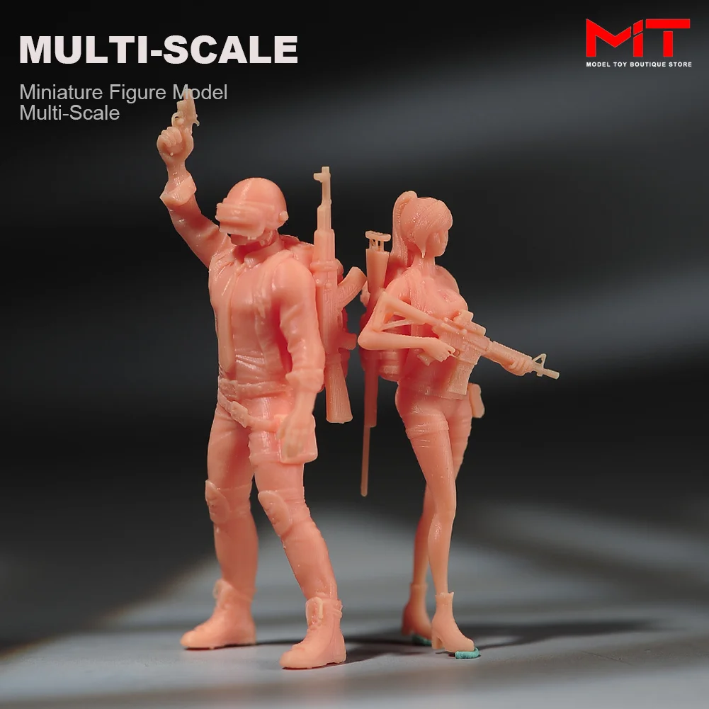 Miniatures Figurine 1/87 1/64 1/43 1/24  Game Characters Army Male Female Scene Painted/Unpainted Figures Model Creative Props