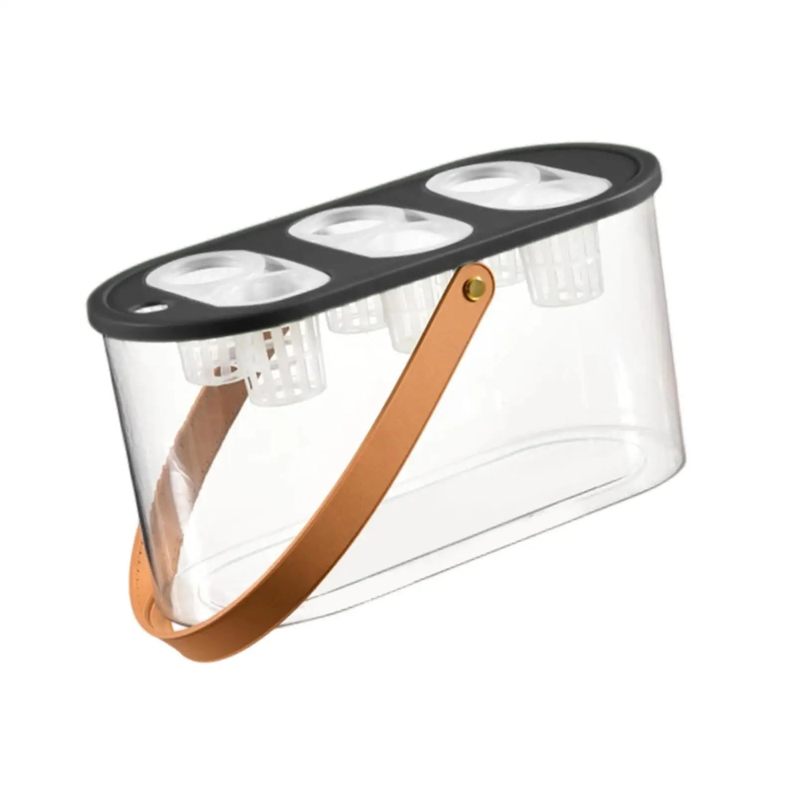 

Гидропонная установка-ящик с 6 отверстиями, простая в использовании, прозрачная, для выращивания растений, вазон-ящик для цветов и овощей