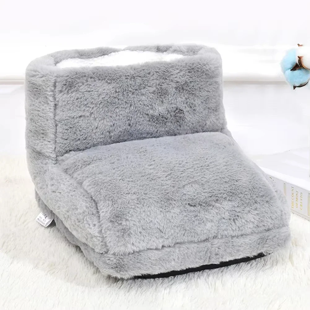 Electric Foot Warmer Heating Pad USB Charging Double Feet Slippers Washable Detachable Foot Stove for Home Bedroom Sleeping