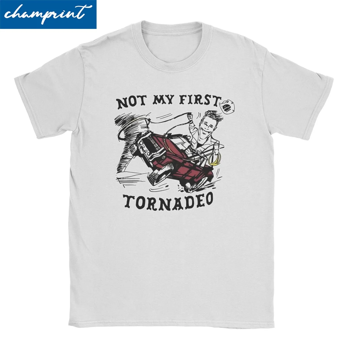 T-Shirt uomo donna stirata Powells Not My First Tornado novità maglietta in puro cotone maglietta manica corta O collo vestiti estivi