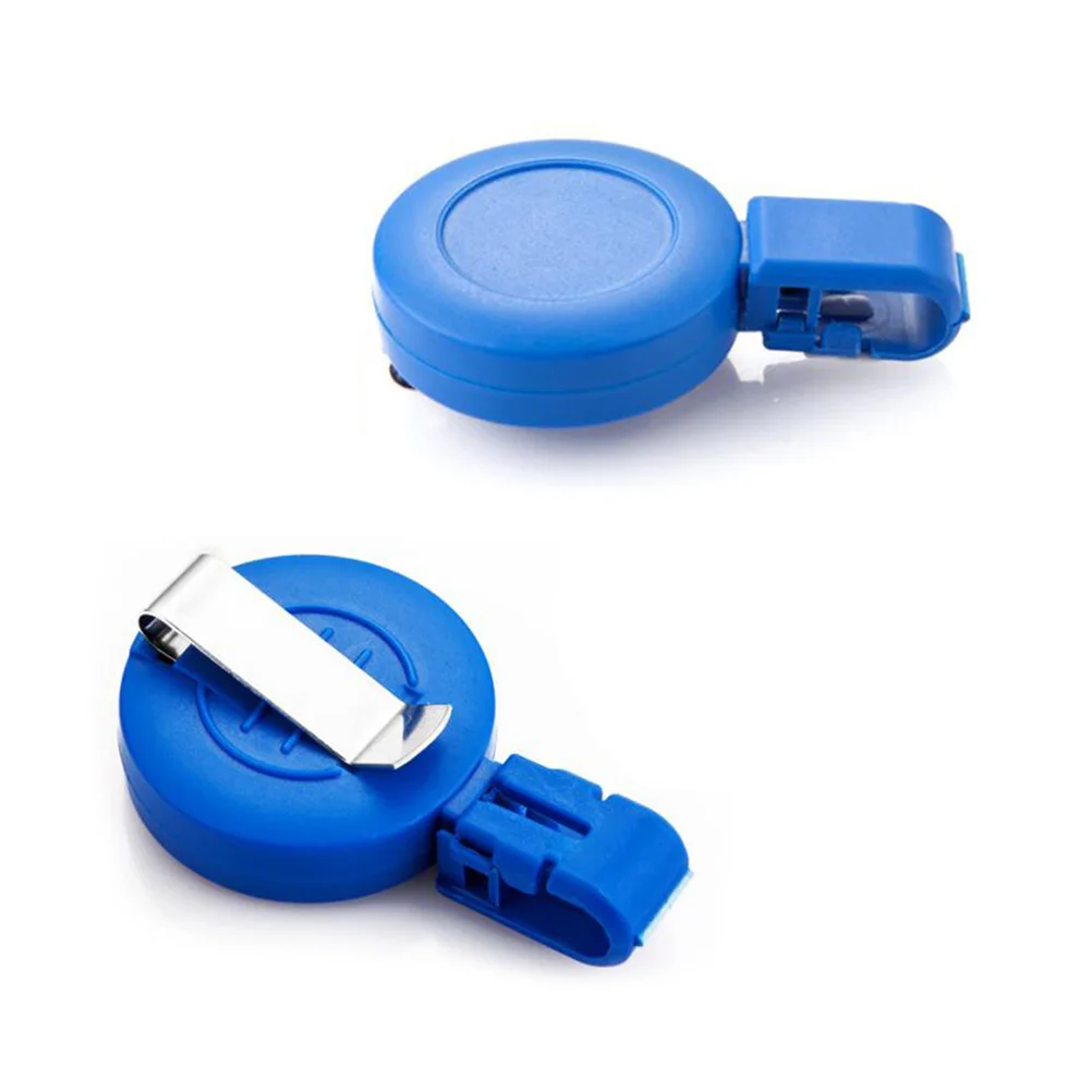 

3pcs Id Badge Holder Abs Matte Texture Stainless Steel Clip Anti-Rotation Card Name Tag Cover Telescopic Buckle