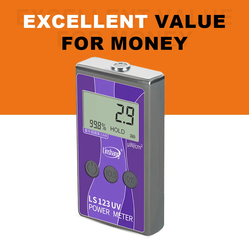LS123 365nm UV Rejection Radiation Intensity Measurement Glass Solar Film Window Tint Tester UV Power Meter