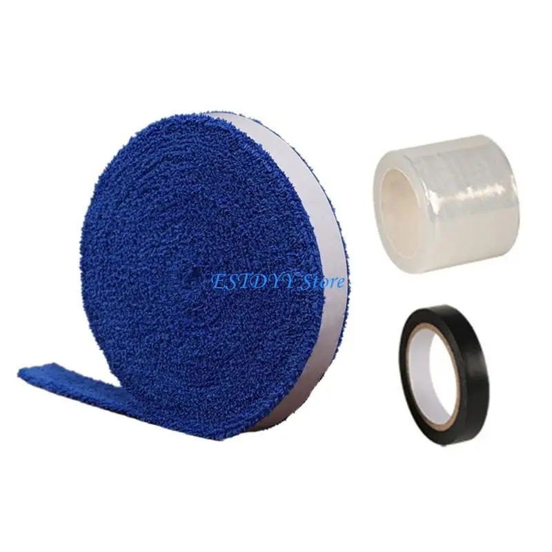 G6DE Badminton Racket Grip Towel Antislip Grip Tape Roll, Water Absorbent Grip Tape