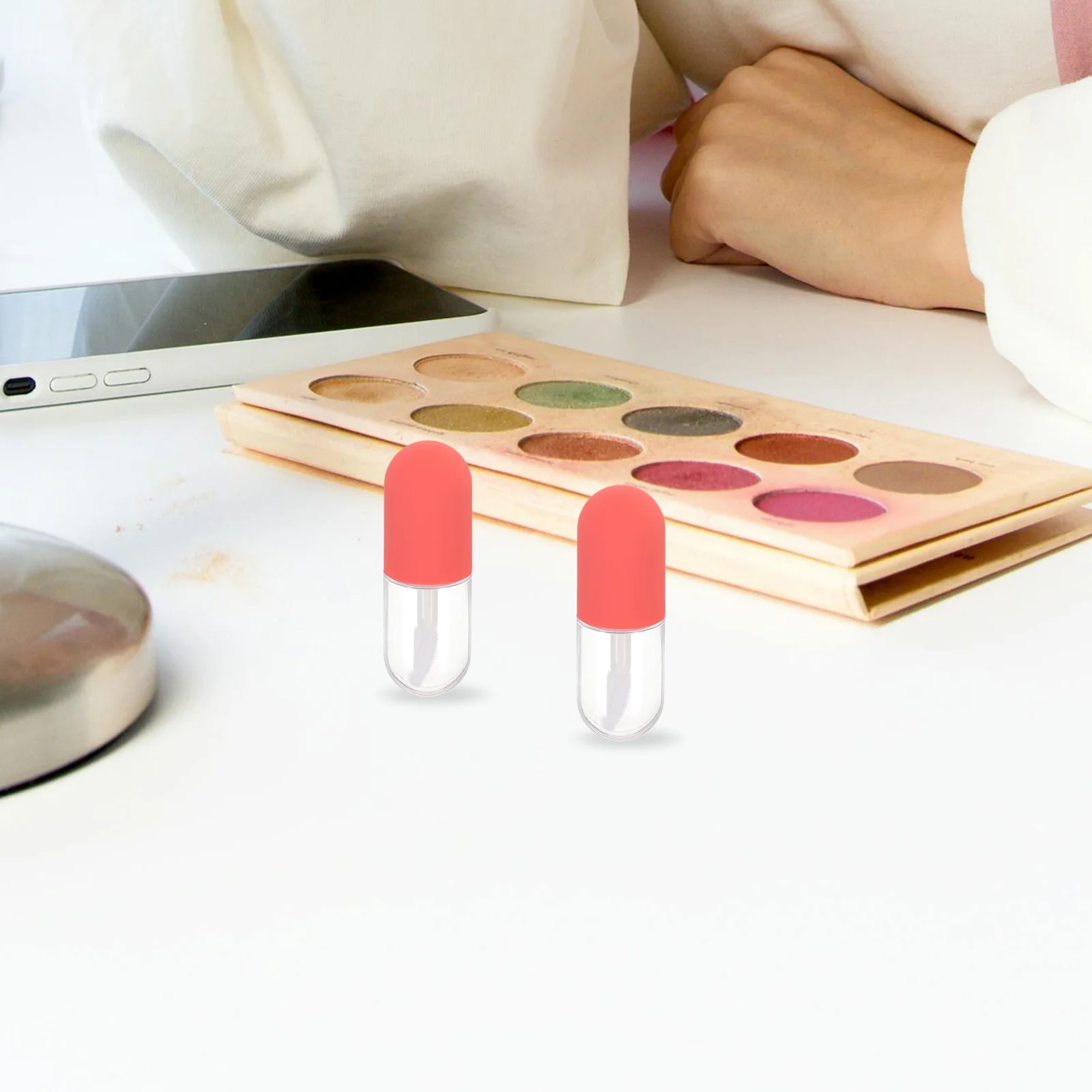 10 個のリップグロスチューブ 4.5 ミリリットル詰め替え可能な空の容器 DIY リップクリームボトル旅行漏れ防止ポータブル