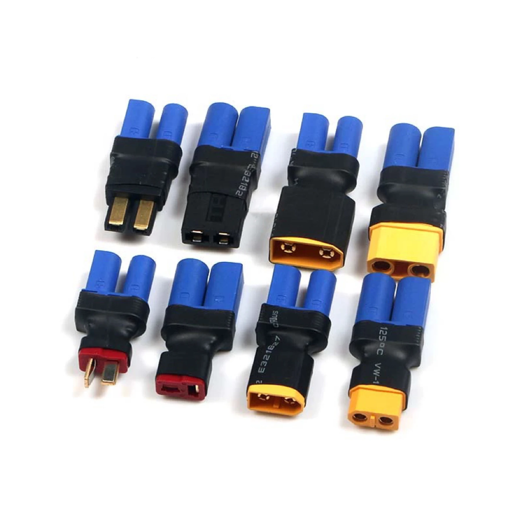 

EC5 to XT60 XT90 T-plug TRX Male Female Plug EC5 Adapter Charger Parallel Charging Board Connector For RC Model Parts