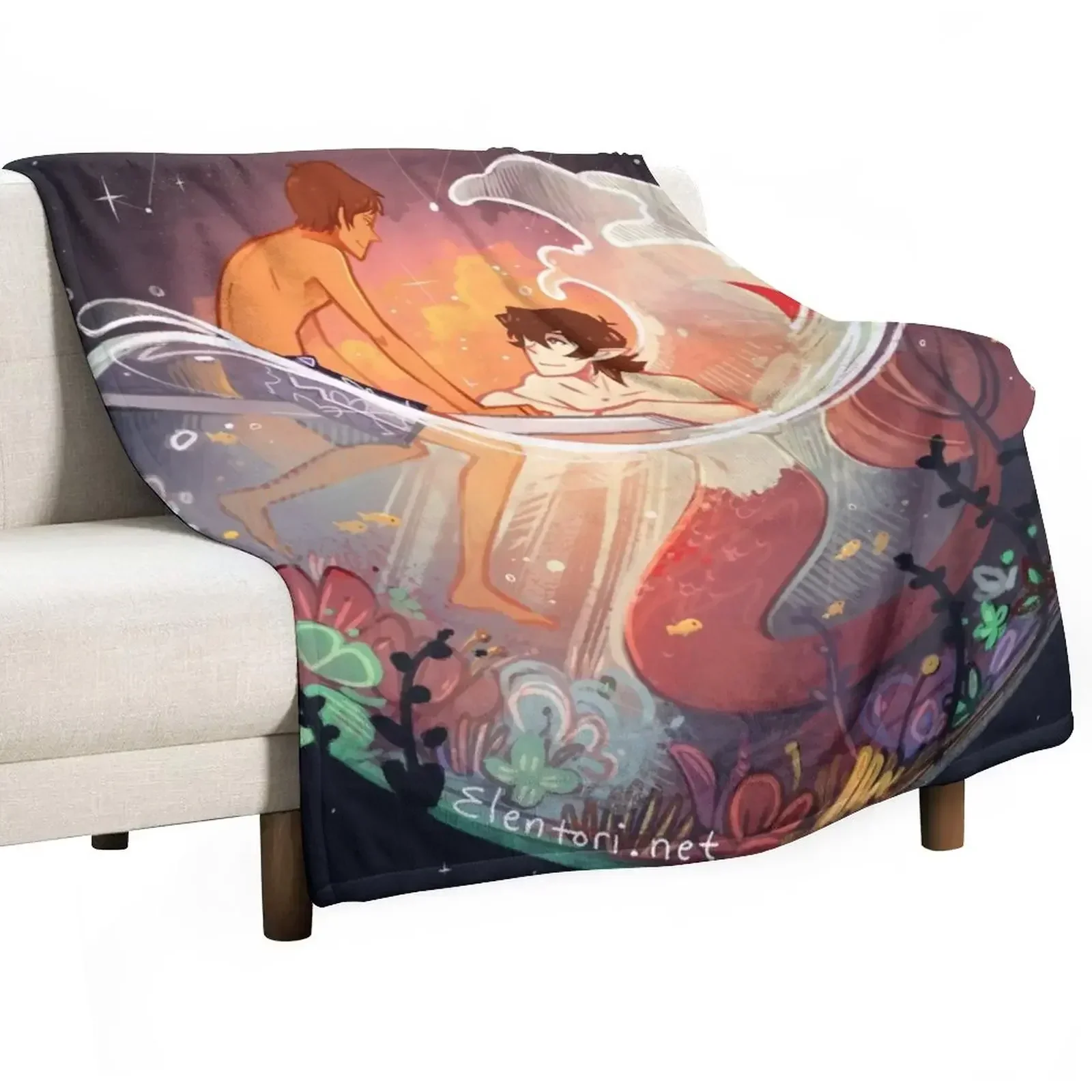 

Flowers and Stars Throw Blanket Warm For Decorative Sofa Luxury Designer Nap Blankets