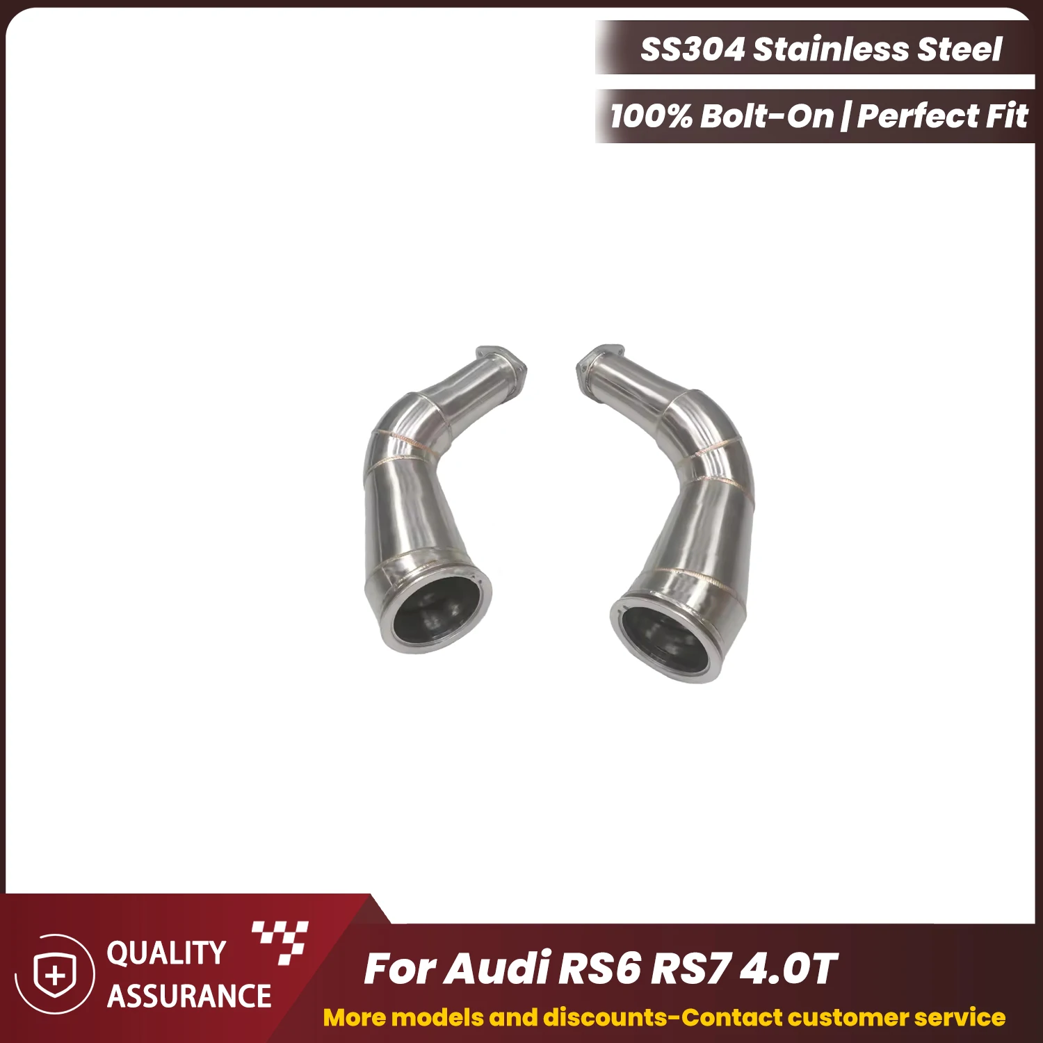 

ECCF Sports Downpipe For Audi RS6 RS7 4.0T Aggressive Exhaust Sound High Flow Performance Upgrade