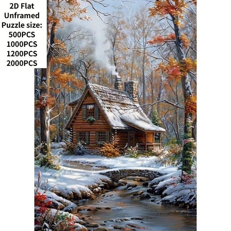quebra-cabeca-de-papel-50x70cm-para-adultos-com-1000-pecas-cenario-de-casa-na-neve-brinquedo-para-alivio-do-estresse-e-entretenimento-para-criancas