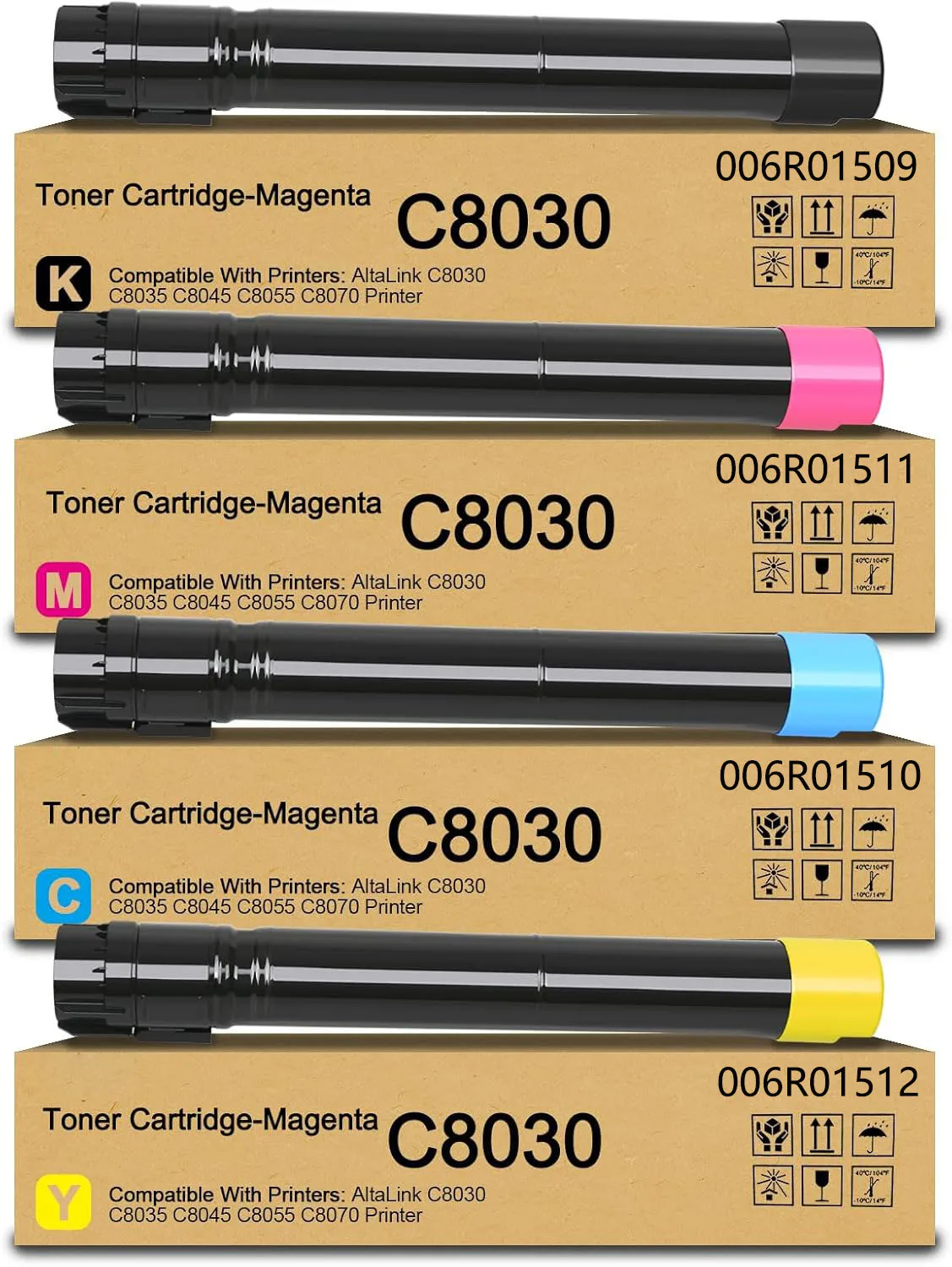 1PCS For Xerox C8035 AltaLink C8030 C8035 C8045 C8055 C8070 Toner 006R01509 006R01510 006R01511 006R01512