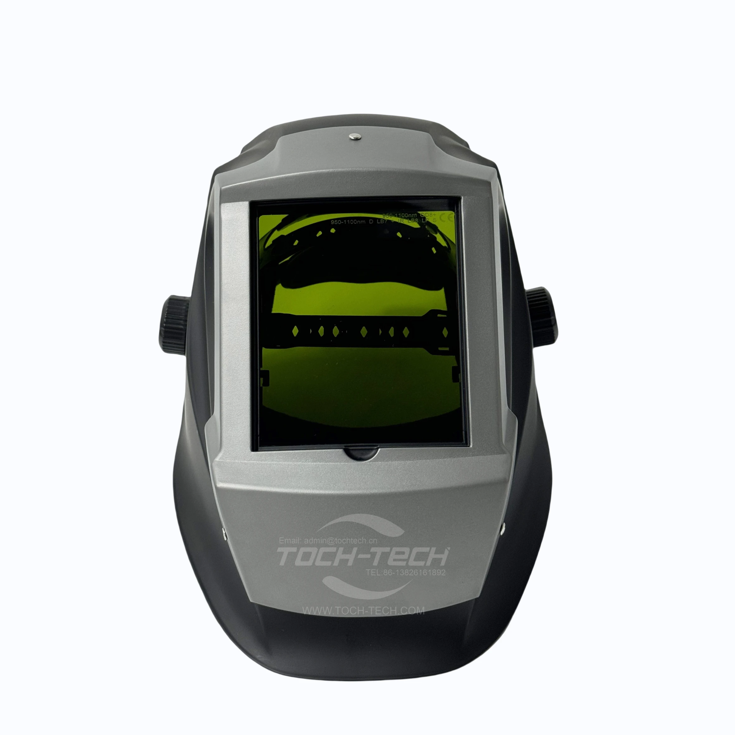 Upgraded Aluminum Casing High Quality Laser Welding Helmet OD8+ PC Material Face Shields For 950-1100nm Users