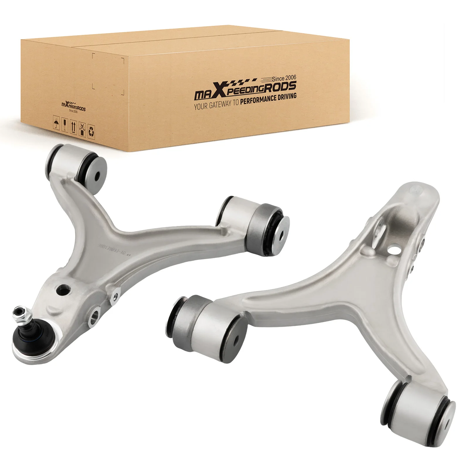 

MaXpeedingrods Front Lower Control Arms LH RH For 08-13 Maserati Quattroporte GranTurismo M139