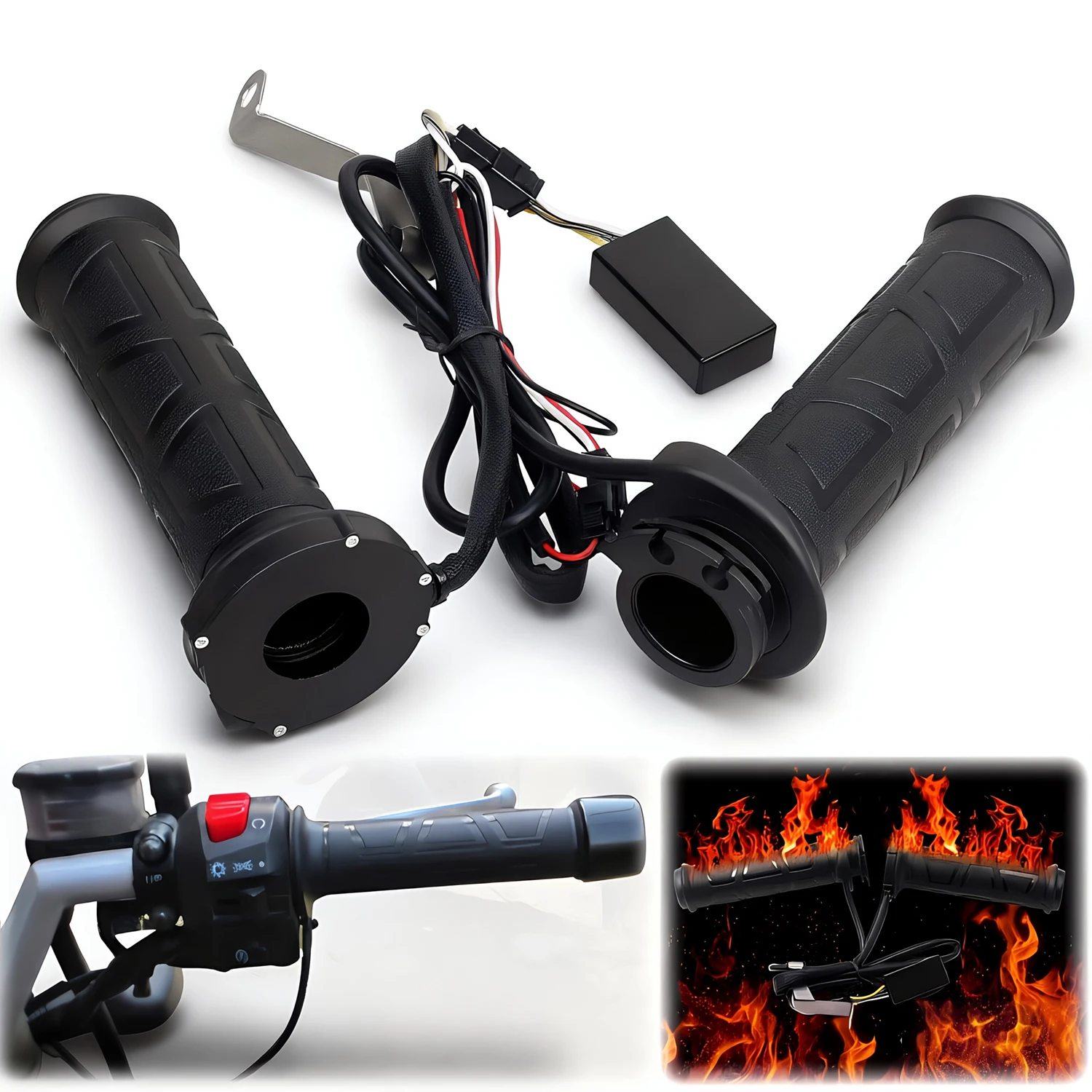 Motorcycle Heated Grips Universal 7/8