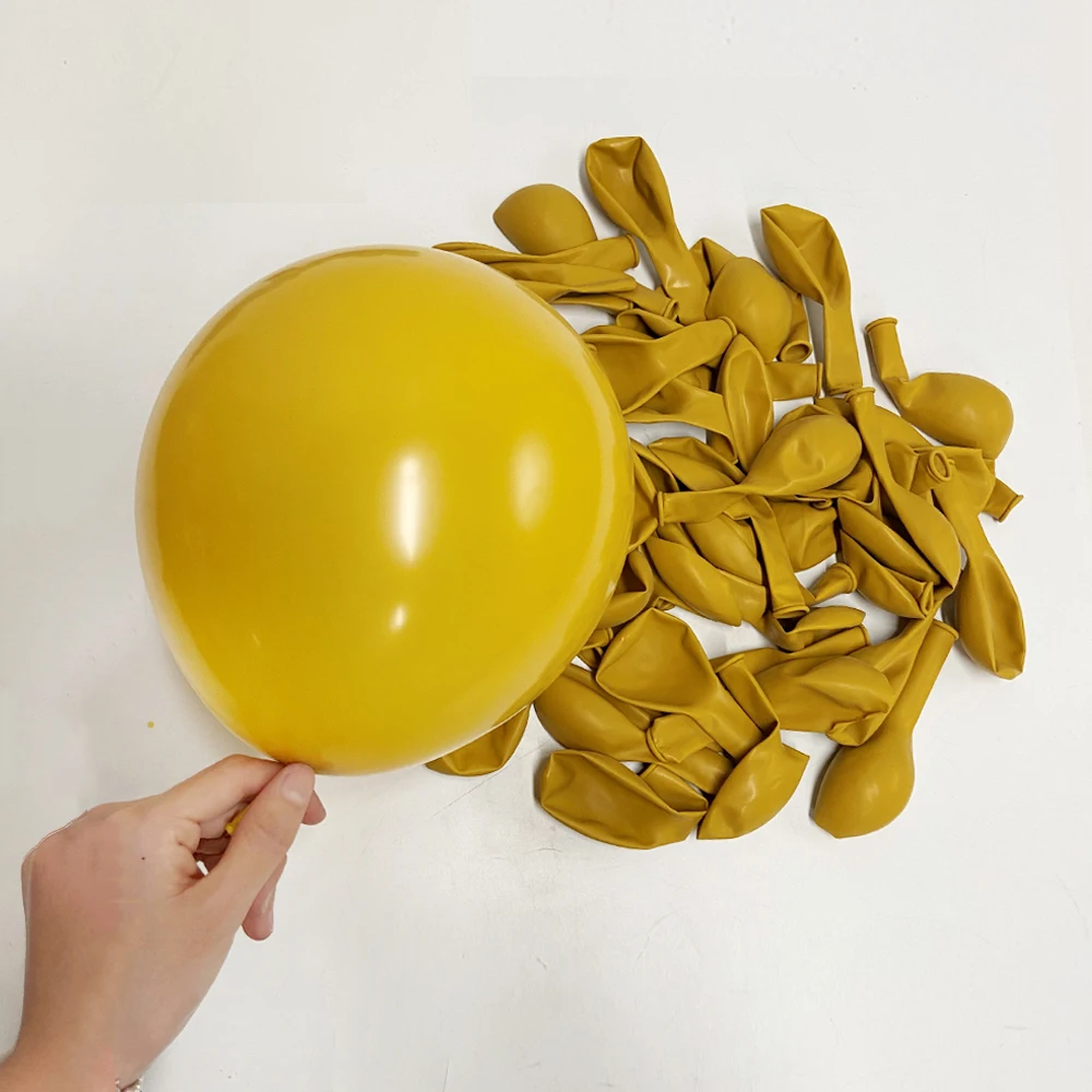 18/12/10/5 Zoll Ballons Retro Grün Kaffeebraun Hautfarbe Latexballon Babyparty-Ballons für Partydekoration Luft-Helium-Globos – Detail 14