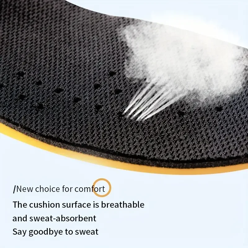 1pair 1.5-3.5cm (0.59-1.38in) Invisible Height Increase Insoles, Light Soft Elastic Breathable Shock Absorption Insoles