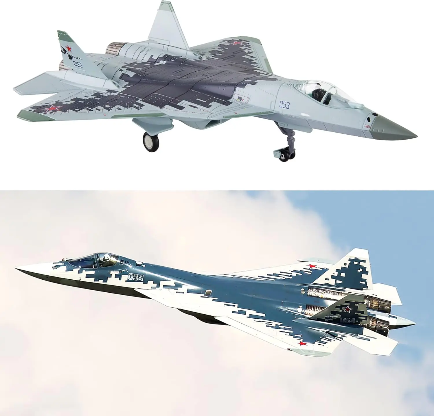 

1/100 SU 57 Истребитель Jet of The Rus Air Force Металлический истребитель Военная модель Литая под давлением модель самолета для коллекции или демонстрации