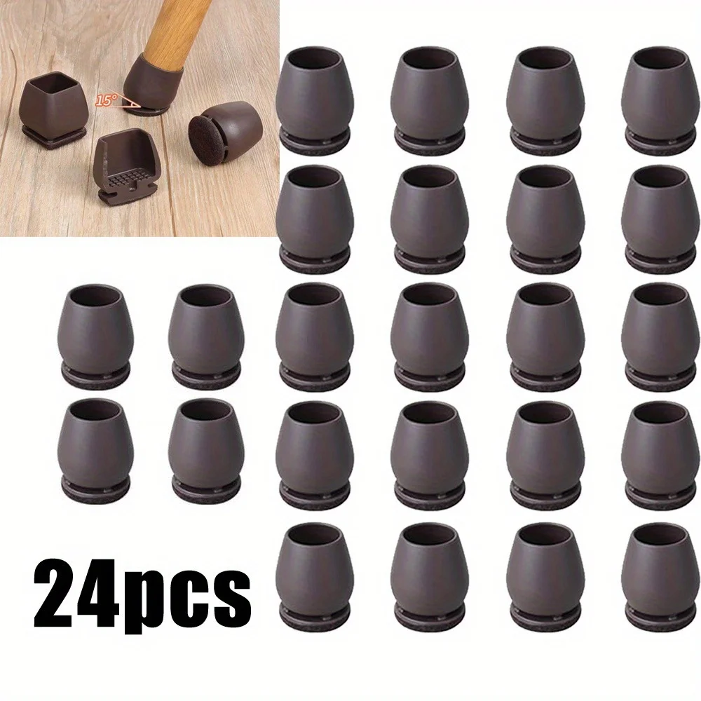 

24pcs Table Leg Protectors Cover Pads Furniture Legs Pads for Hardwood Floors, Anti-Slip Sofa Covers Furniture Chair Leg Mats