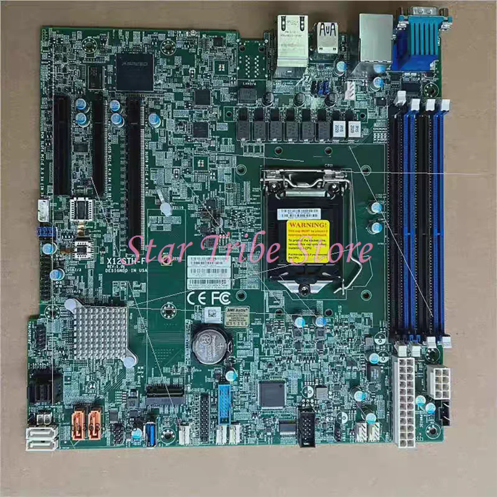 LGA-1200 M-ATX 128GB DDR4-3200MHz C256 8XSATA 3 Server Motherboard X12STH-F