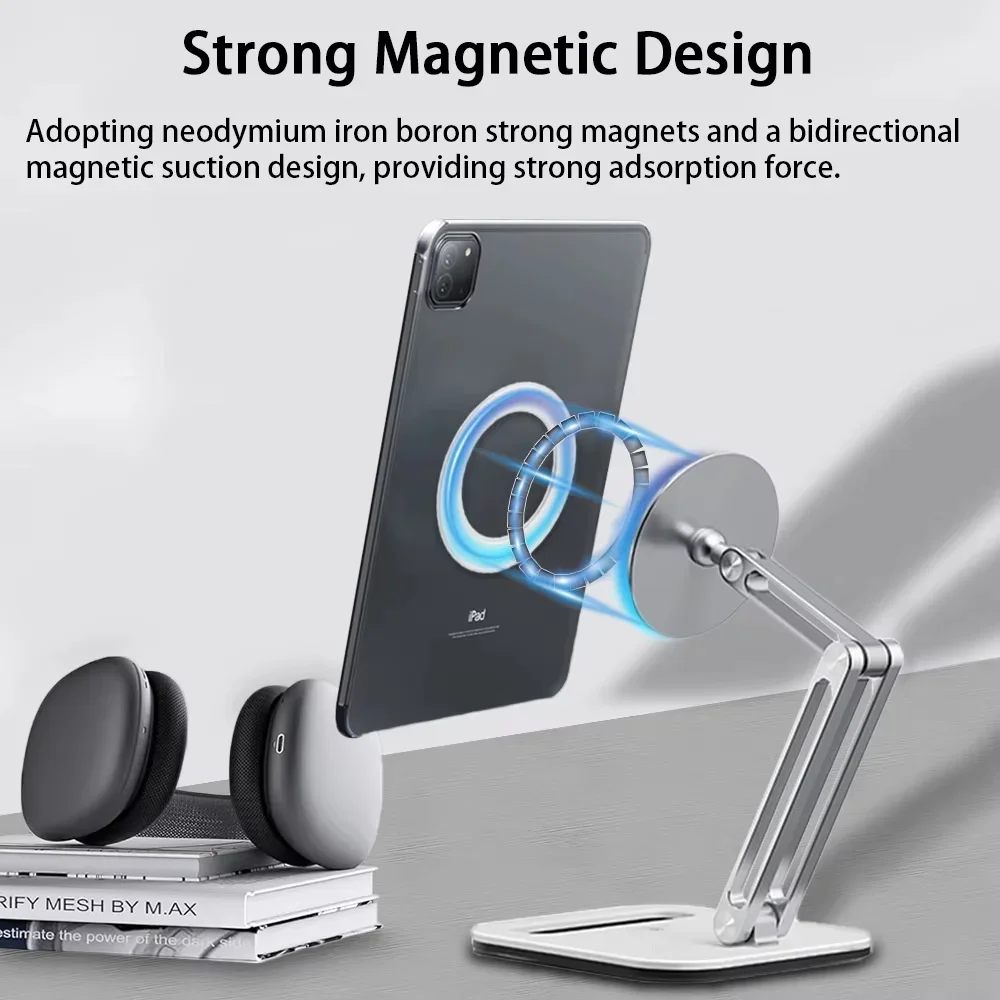 Desktop Magnetic Tablet Stand Holder Pad Foldable Tablette Support Bracket for IPad Air Pro 12 Mini Xiaomi Samsung Accessories