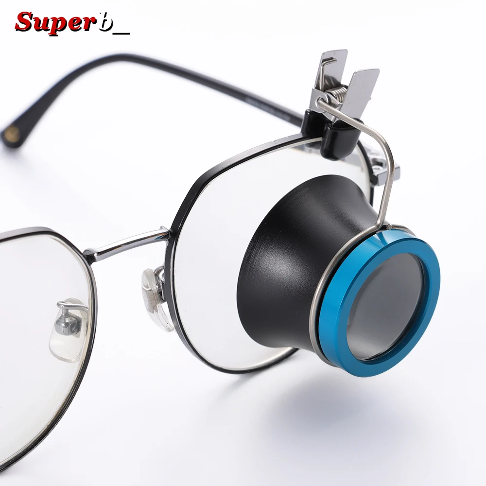 For Watchmaker 5X 10X 20X Magnifying Glass Clip on Magnifier Jewelry Watch Repair Tools Magnifying Glass Kit Service Tool image 2