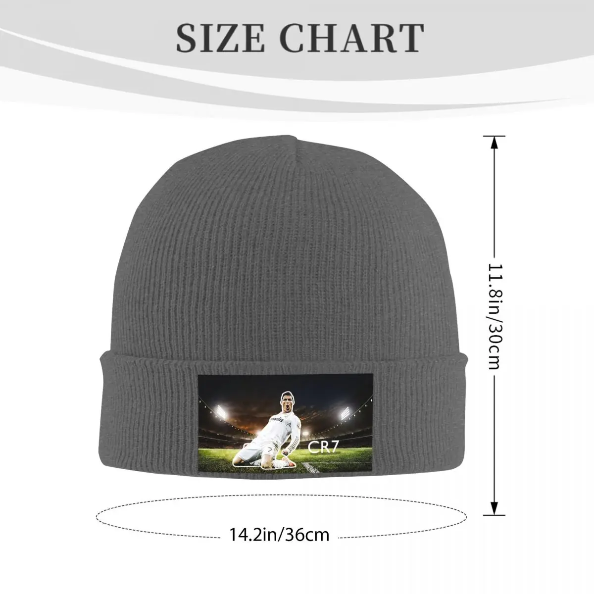 CR7 Cristiano Ronaldo Warm Knitted Cap Fashion Bonnet Hat Autumn Winter Outdoor Beanies Hats for Men Women Adult