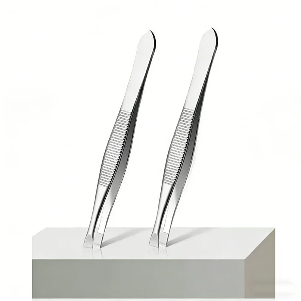 ステンレス鋼ピンセット高品質まつげピンセット眉毛クリップ軽量二重まぶたピンセット化粧品ツールひげ用