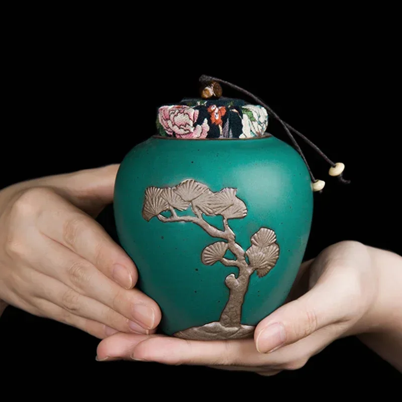 

ceramic tea canisters handmade tea containers chinese tea accessories