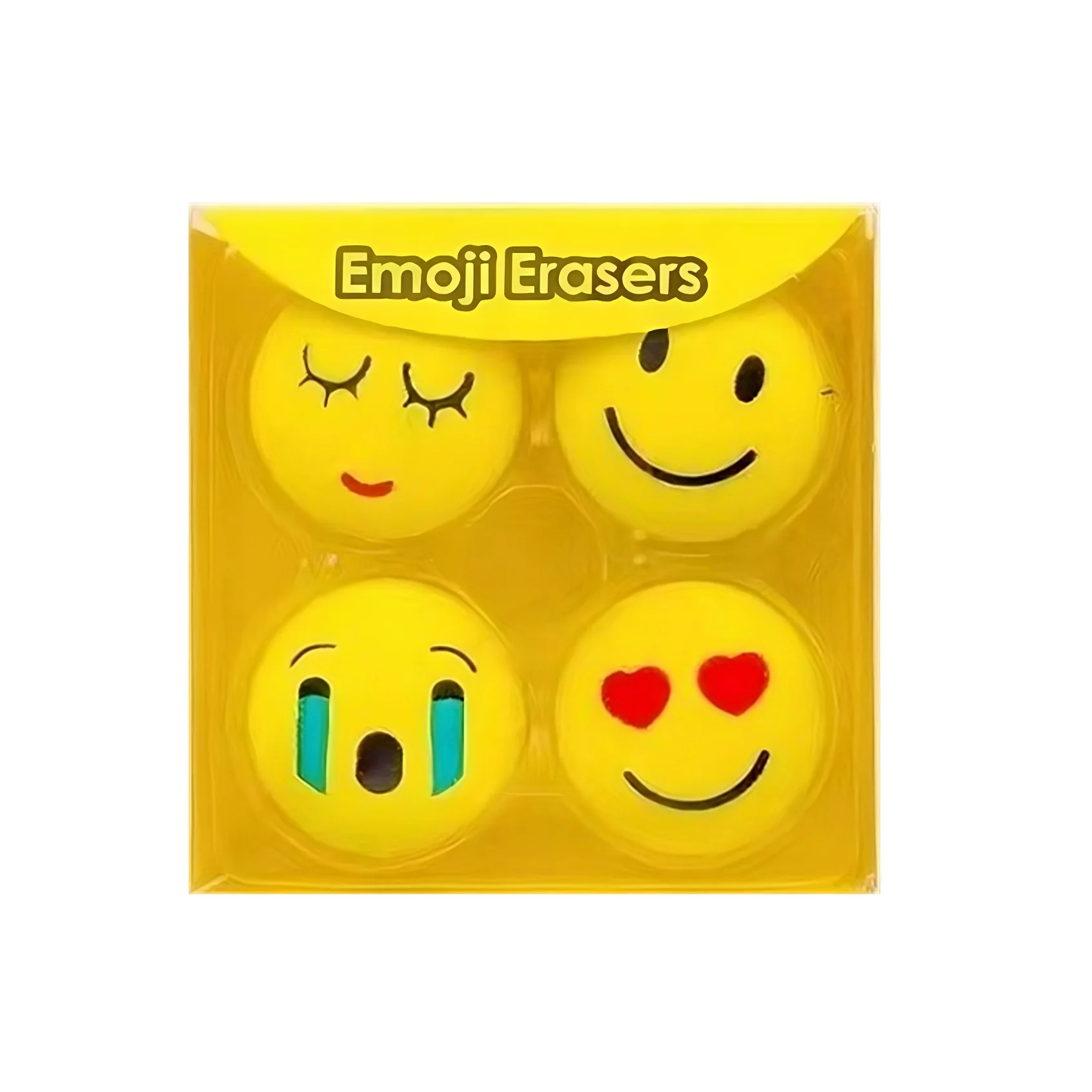 Facial Expressions Boxed Eraser Student Stationery 1PC