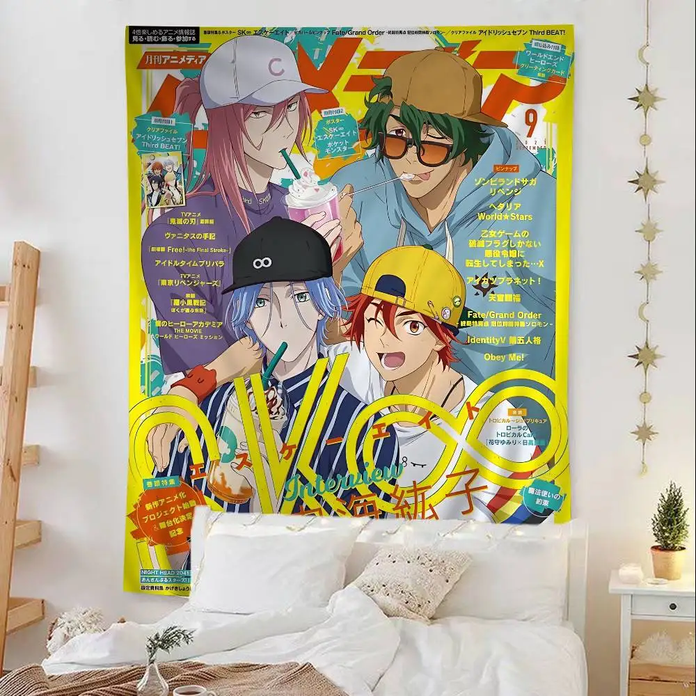 Japanese Teenager SK8 the Infinity Cartoon Tapestry Art Science Fiction Room Home Decor Wall Hanging Sheets