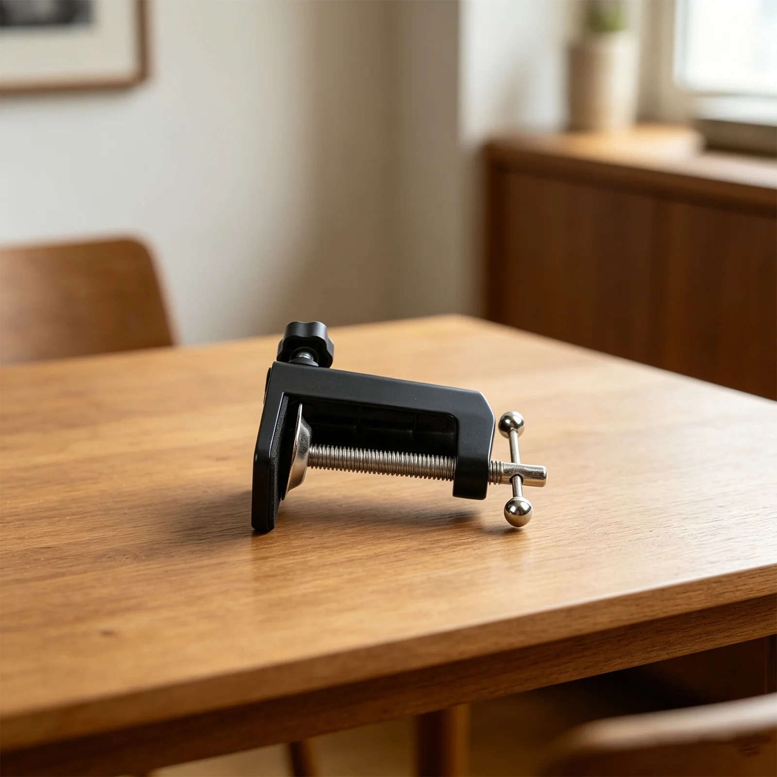 1pc Desk Table Mount Clamp I-Shaped Fixed Clamp Bracket For Working Microphone Stands Replacement Part Desktop Clips