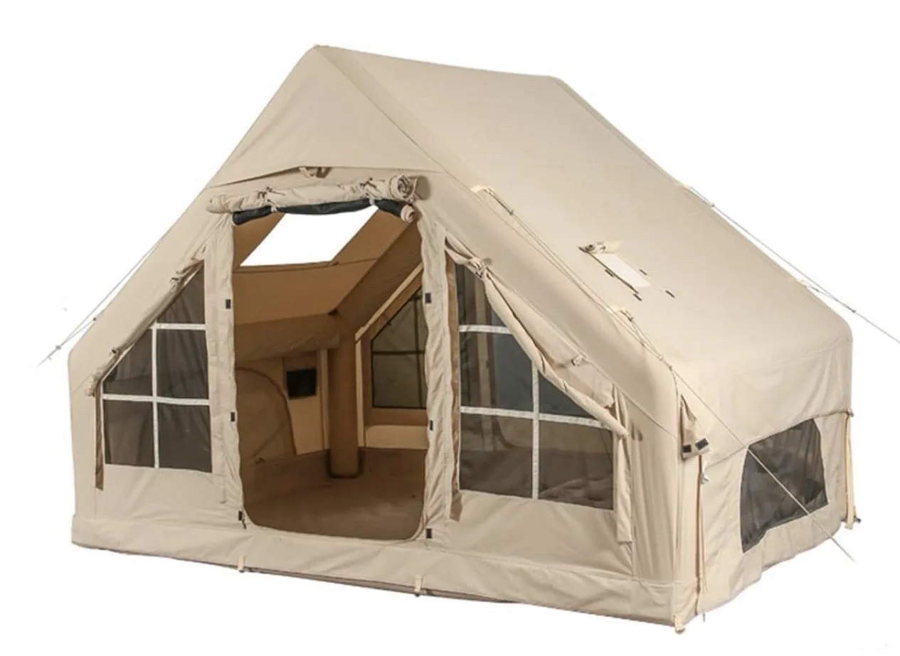 

GazebosInflatable Camping Tent with Hand Pump Easy Setup Waterproof Air Glamping Tent for Outdoor Adventures