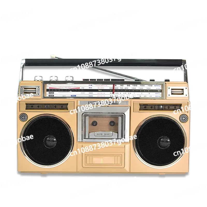 

New Radio Nostalgic Antique Vintage Tape Player Retro Portable Recorder Multifunction Player