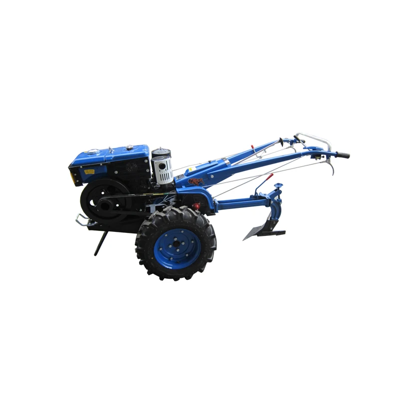 Single plough walking tractor