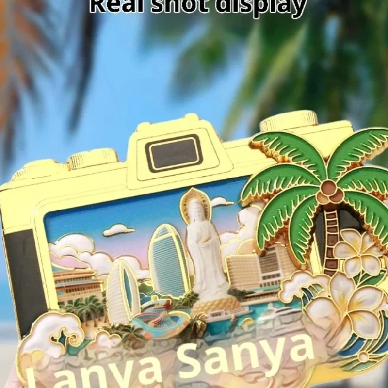 هاينان سانيا ملصقات الثلاجة المعدنية الدوارة الصينية المعادن خبز الألم النمط الوطني والاتجاه الوطني الثقافي #6