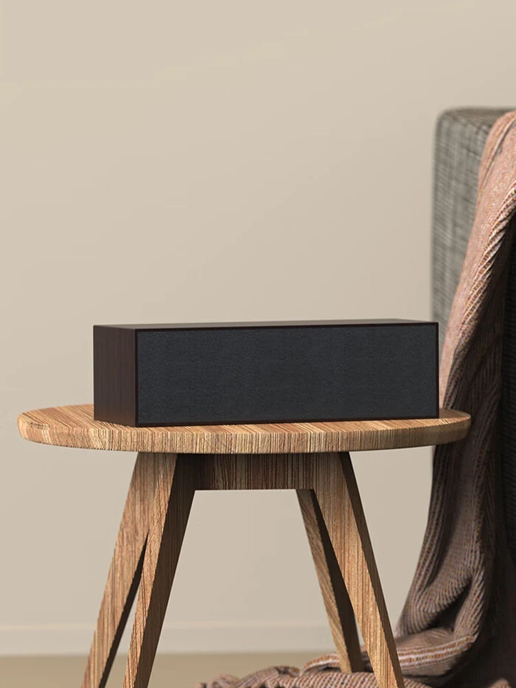 Haut-parleur Bluetooth en bois Mini double barre de son 3W haut-parleurs filaires USB portée 10M 100Hz-18KHz pour PC portable bureau à domicile Audio de bureau ​