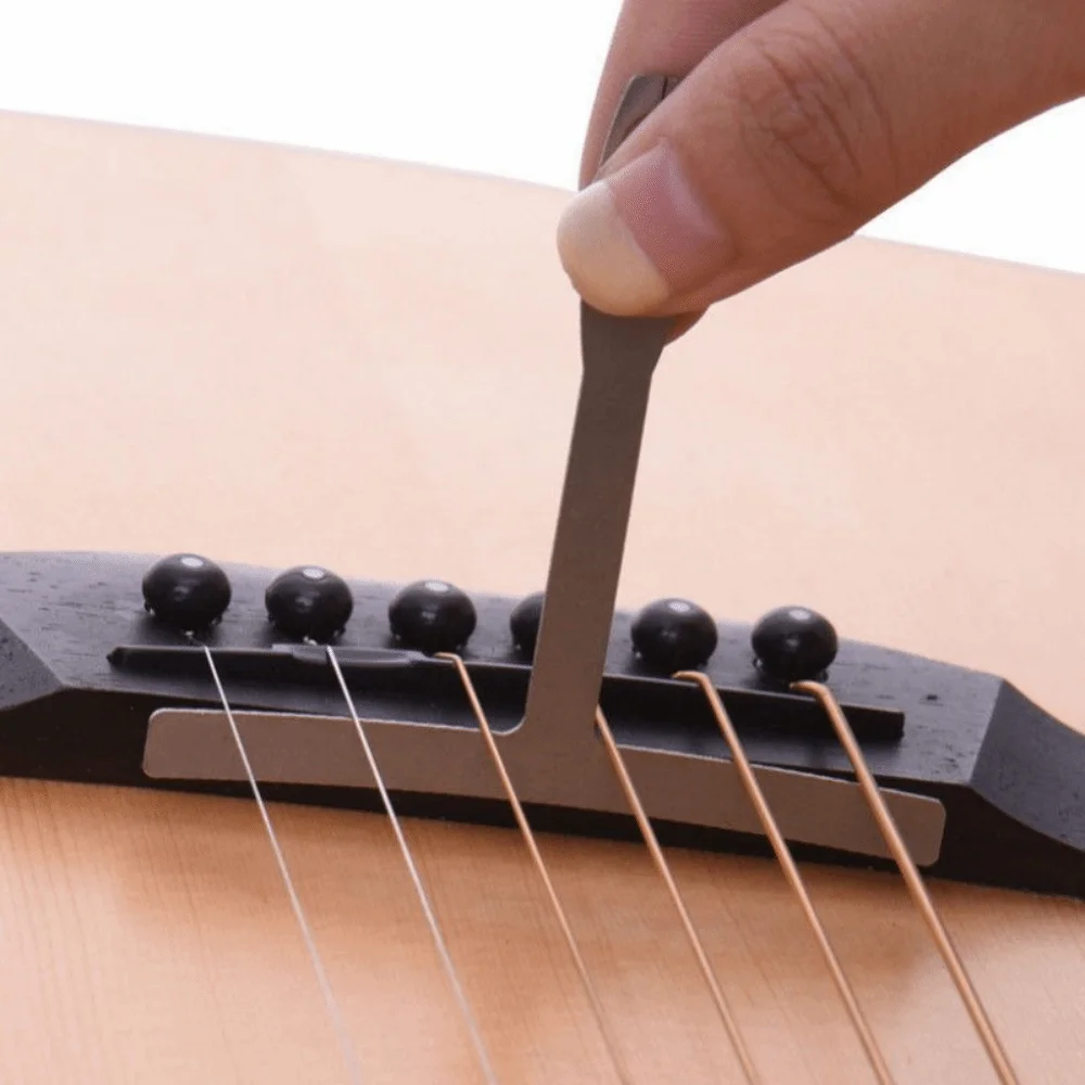 9Pcs Stainless Steel Guitar T-ruler Professional Arc Measurement Understring Radius Gauge Fretboard Measurement