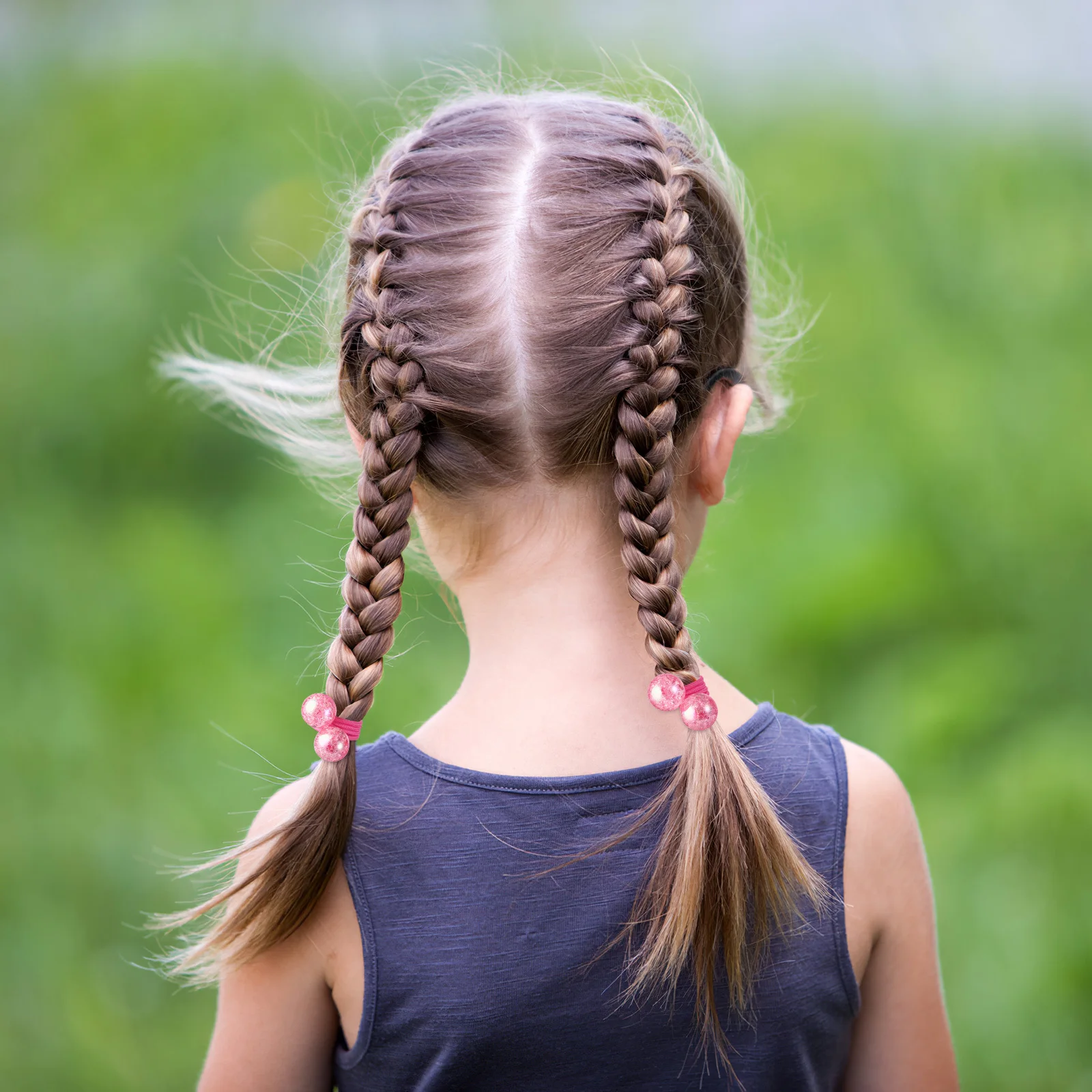 3 أزواج من حلقات الشعر الأنيقة للنساء والفتيات، فساتين متطابقة، قمصان لتزيين الحفلات، أربطة ربطات شعر بلون عشوائي