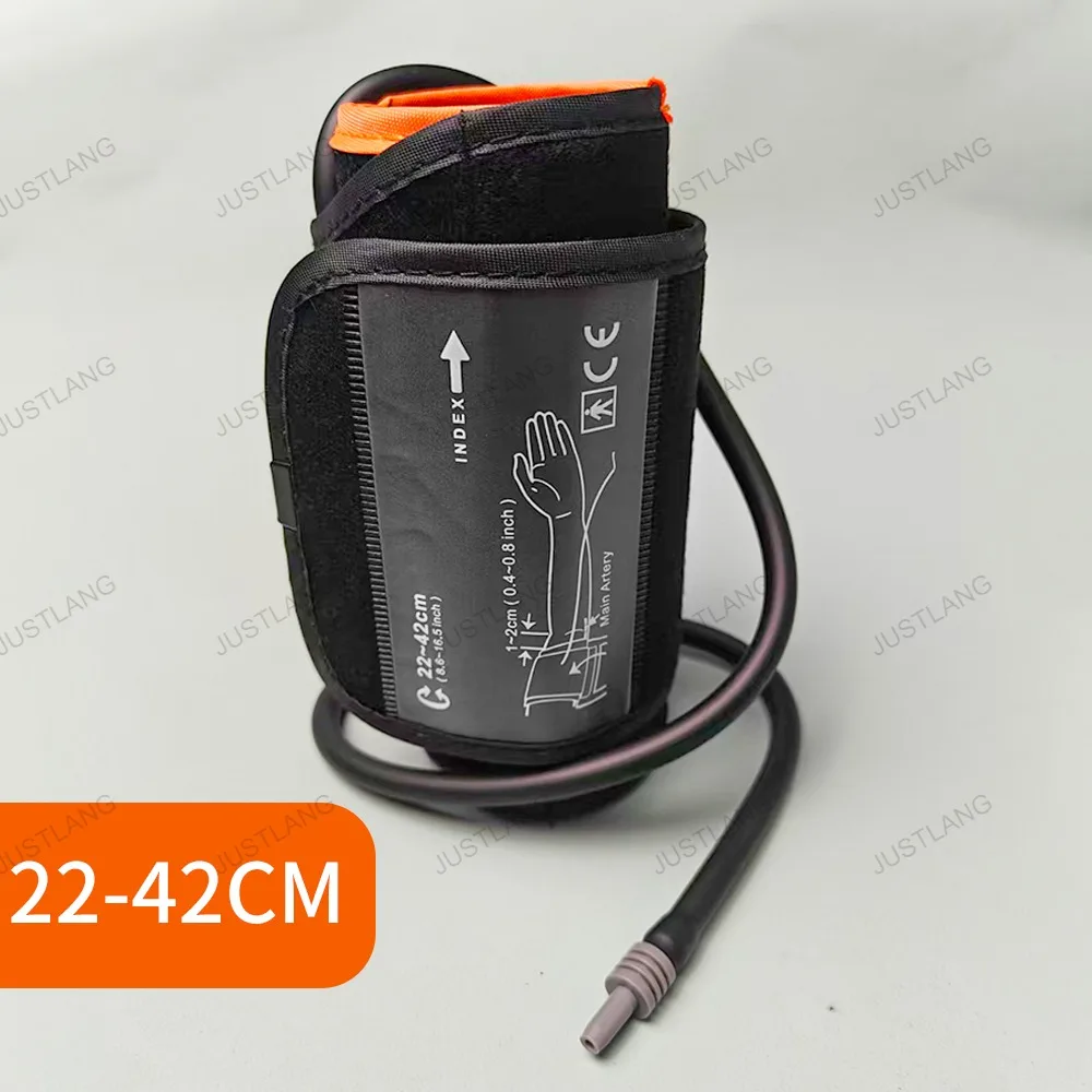 JUSTLANG 360 °   Manguito Universal de presión arterial para adultos, Monitor de presión arterial para brazo, medidor, mangas tonómetro, cinturón esfigmomanómetro