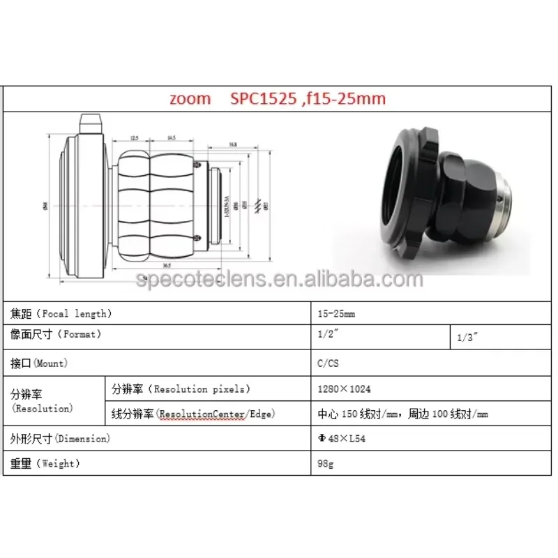 2025newF15-25mm Универсальный зум с креплением C, медицинский эндоскоп, байонет, водонепроницаемая камера, адаптер для эндоскопии