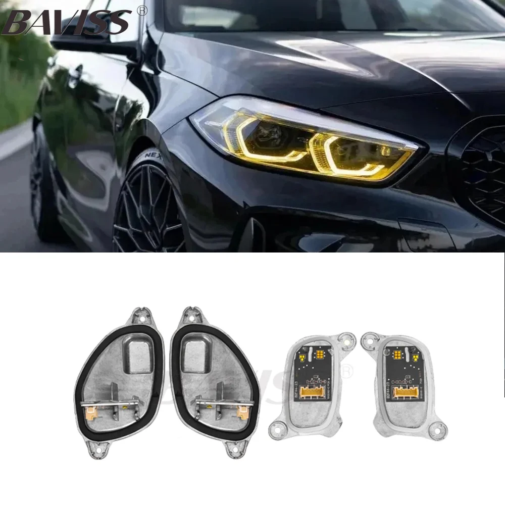 

Icedriv for BMW F40 1 series CSL Yellow Lemon Eyes DRL RGB multicolor LED boards daytime running lights Red RGBW Amber