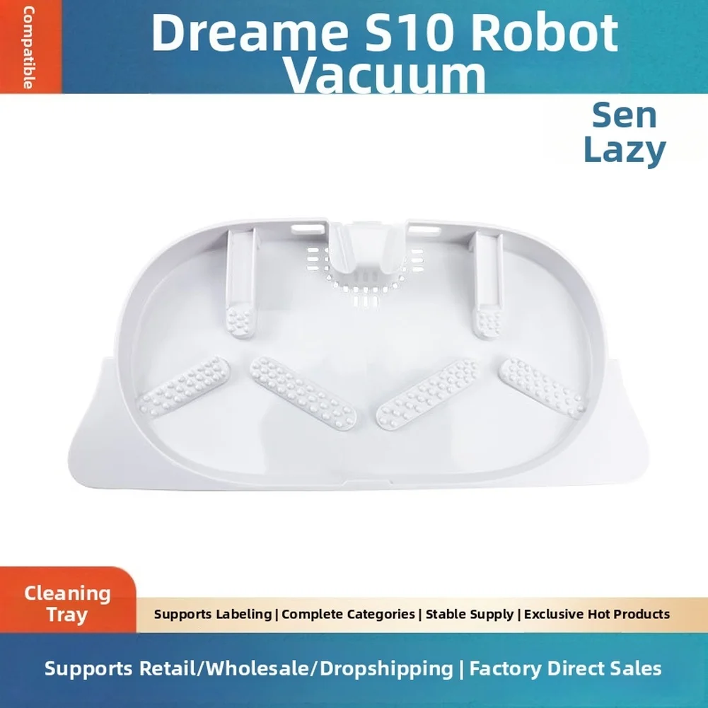 

For Robot Vacuum Station White Robot Vacuum Tray Optimized Cleaning Accessory For Dreame Easy Installation Lightweight Design
