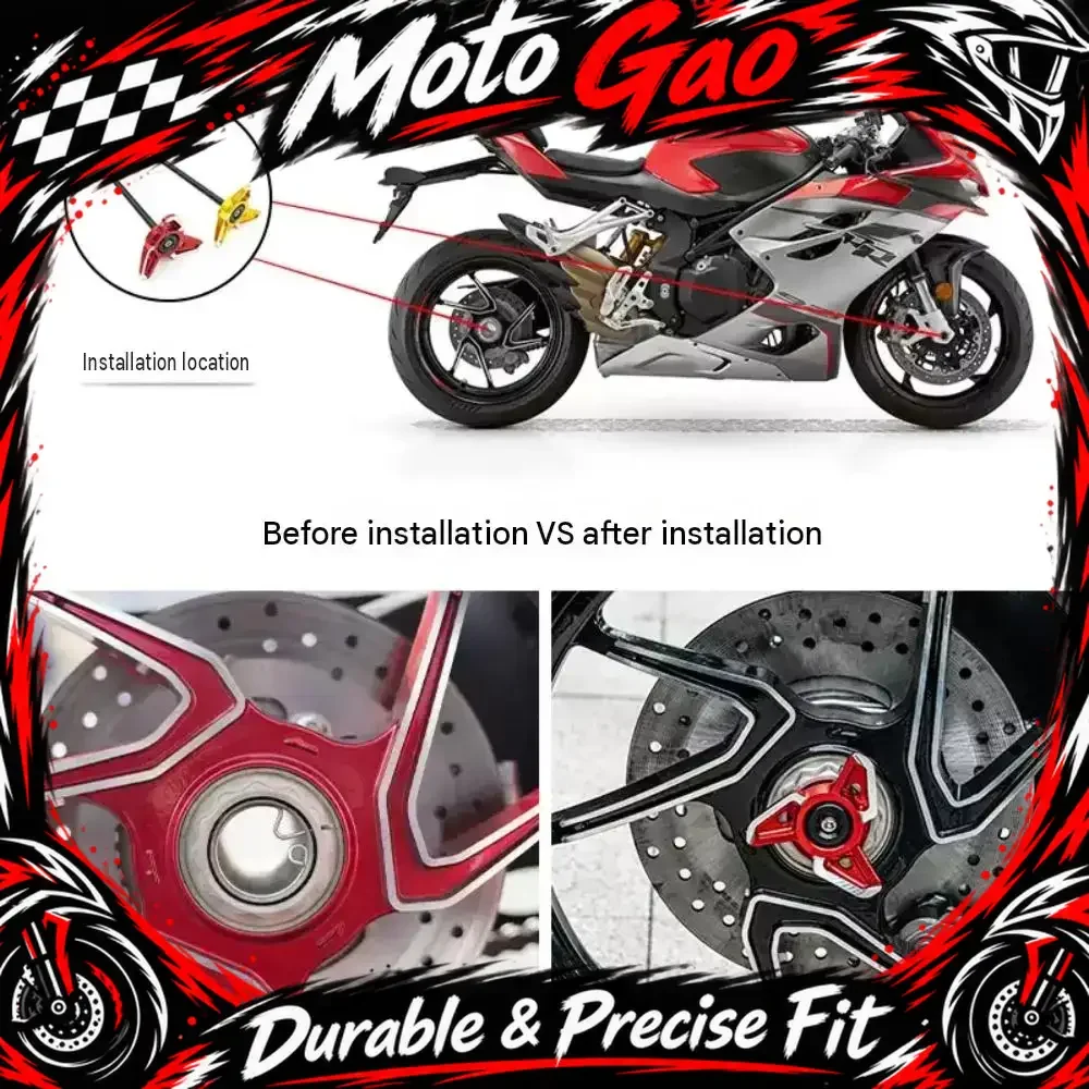 【Precise Fit】Modified front and rear wheel axle anti-fall rubber, anti-collision bumper accessories FOR QJMOTOR SRK921RR